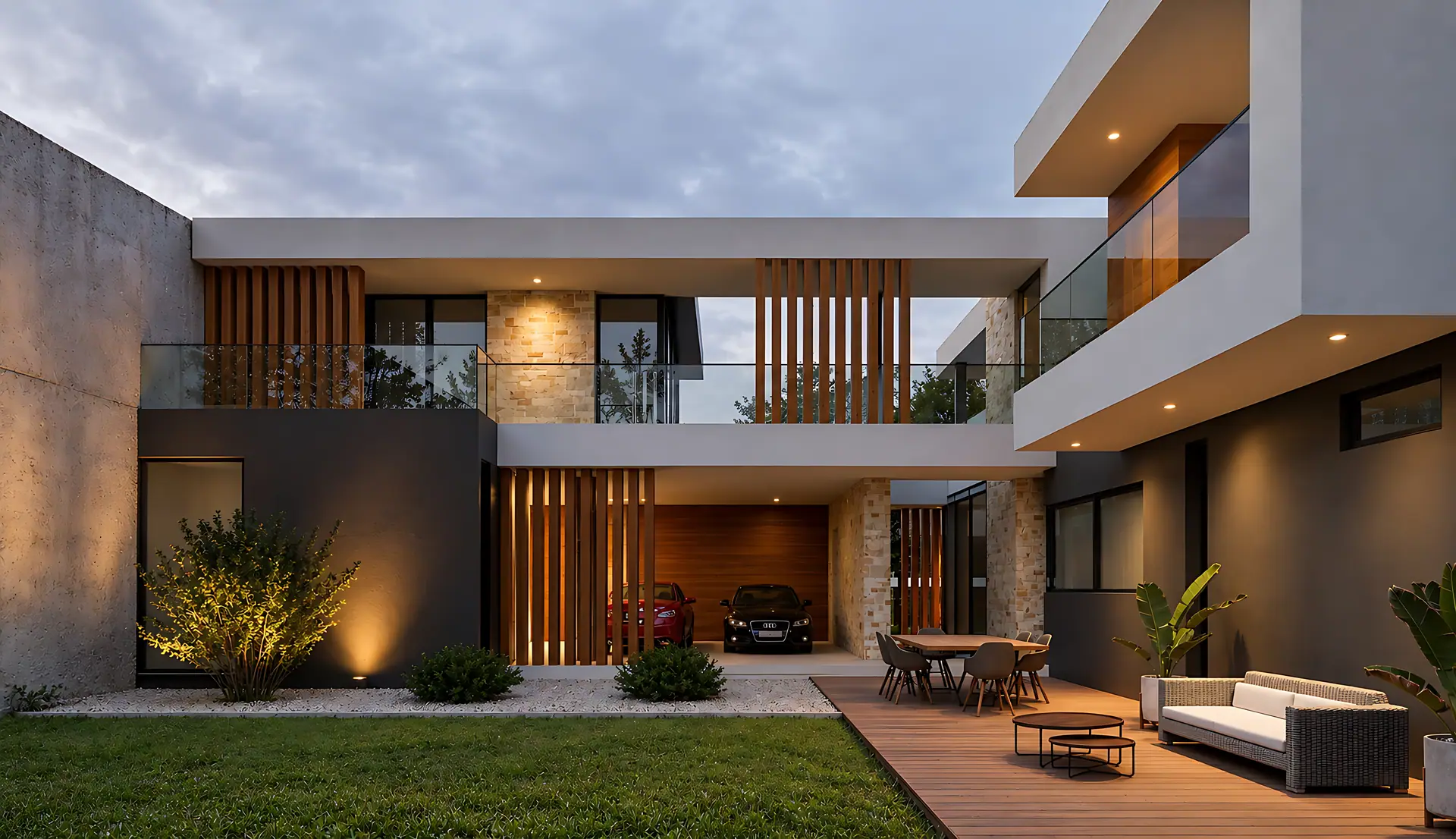 Render de la fachada interior