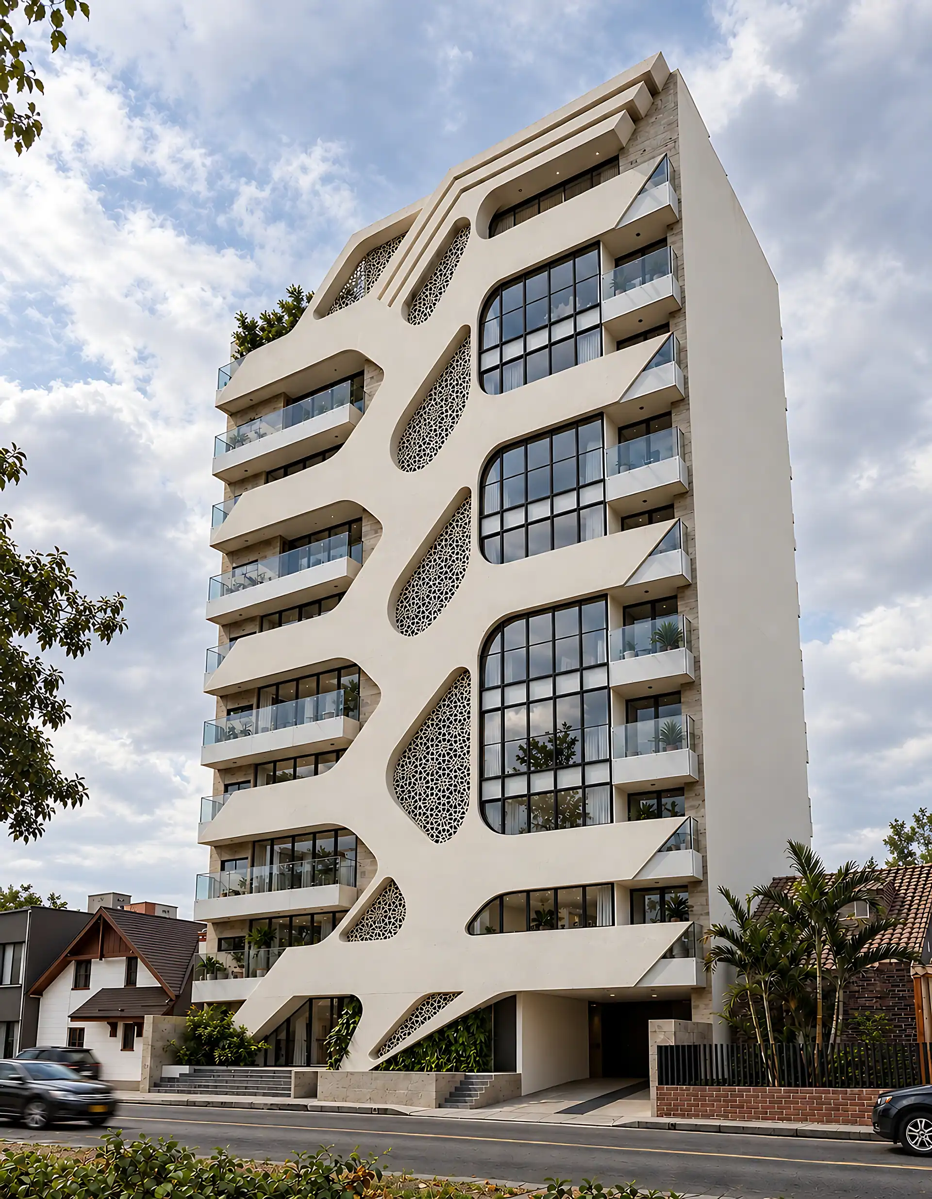 Edificio Sahara, fachada de día