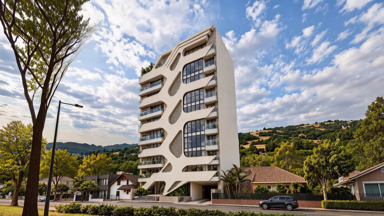 Edificio Sahara: recorrido de la fachada al interior